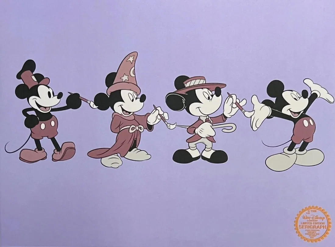 Disney, Mickey Mouse Through The Years, Limited Edition Animation Cel