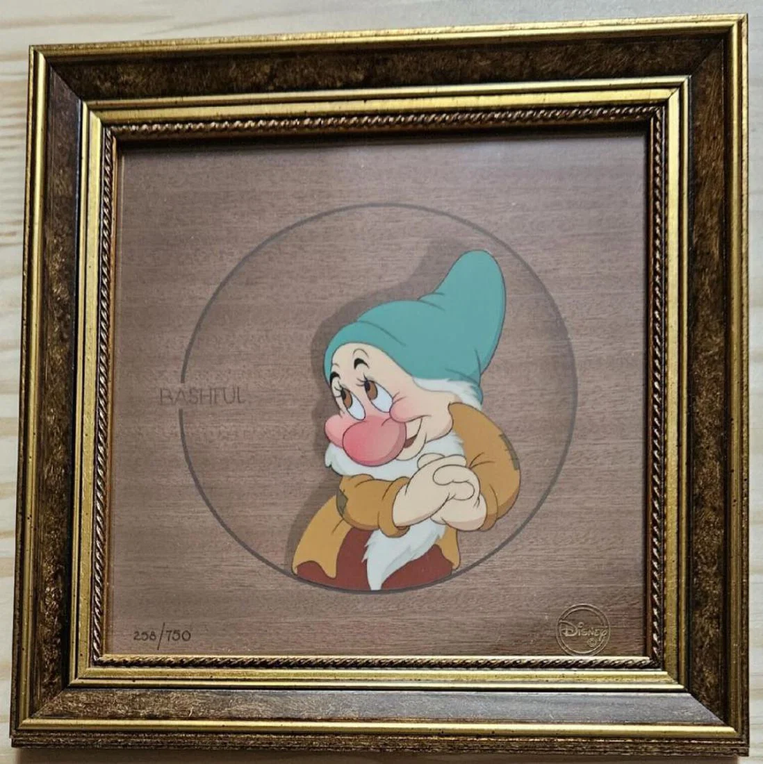 Disney, 'Snow White - Bashful', Limited Edition Courvoisier