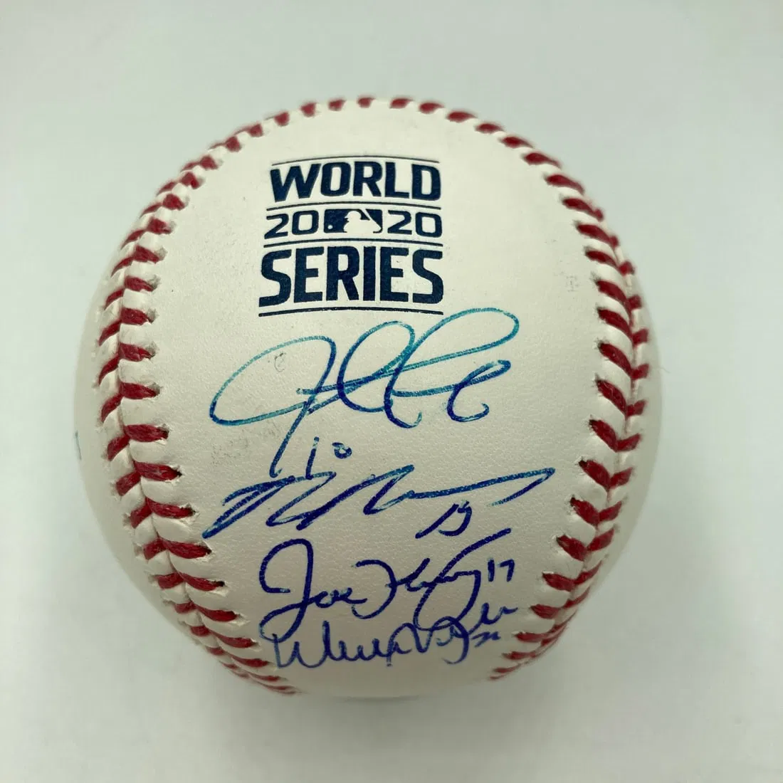 Dodgers 2020 World Series Champions Signed Baseball PSA DNA Authenticated