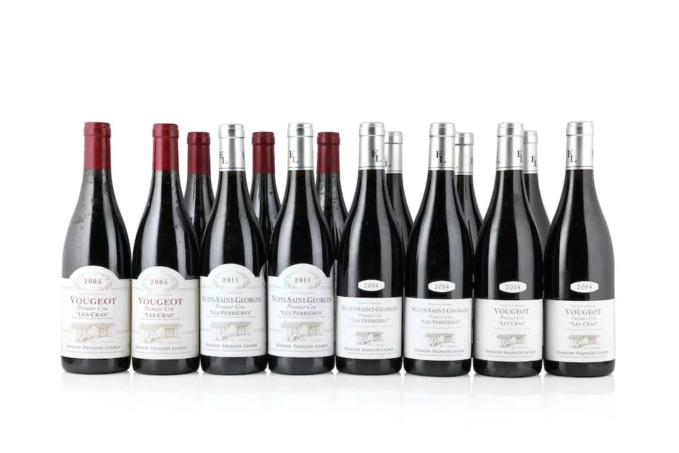Domaine François Legros, Vougeot 1er Cru Les Cras, 2005 (9 x 750ml) Domaine François ...