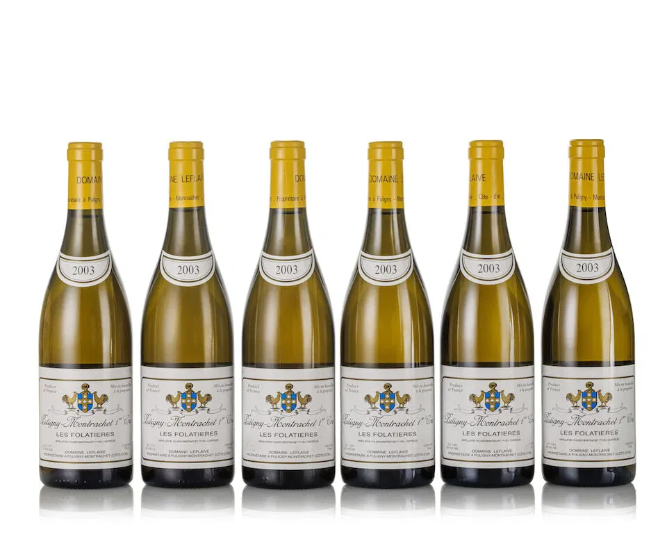 Domaine Leflaive Puligny Montrachet Les Folatières, 2003 (6x 750ml)