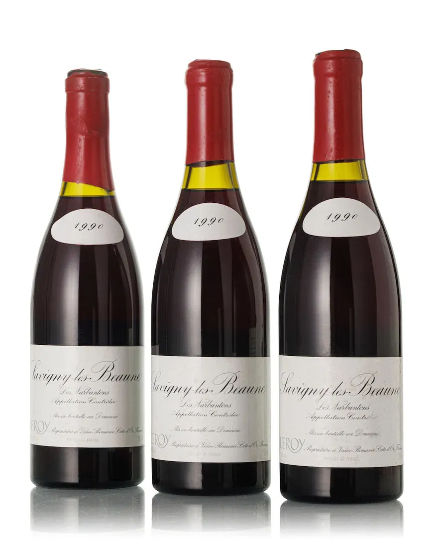 Domaine Leroy Savigny-lès-Beaune Les Narbantons, 1990 (3x 750ml)