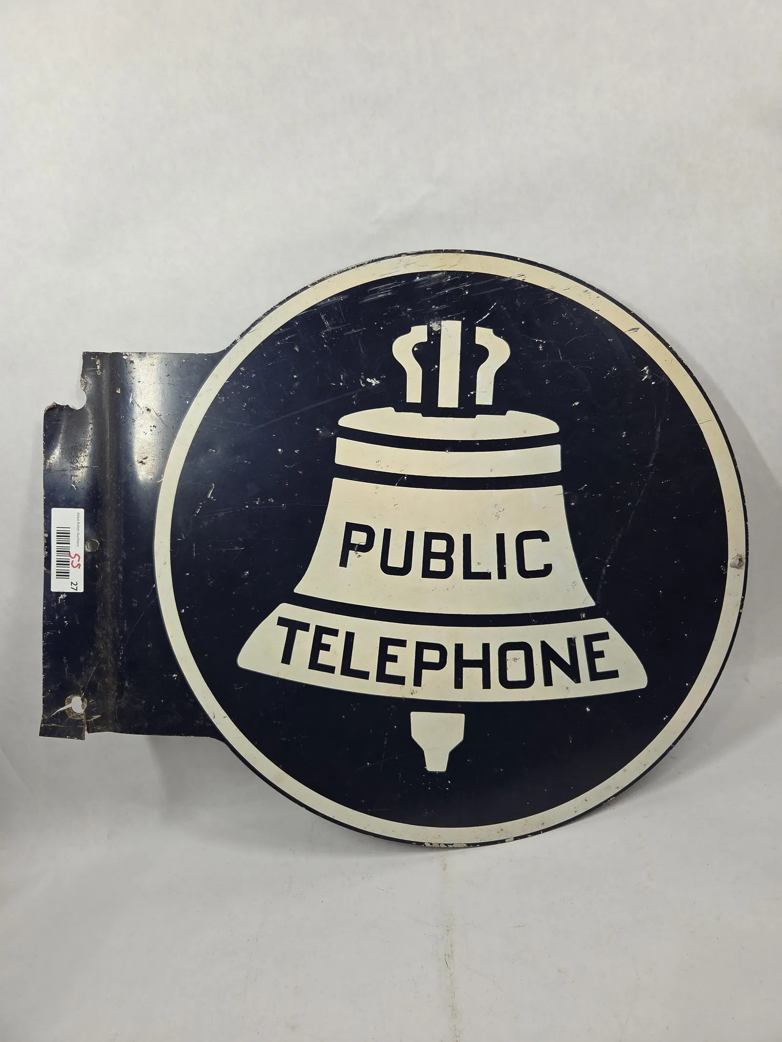 Double Sided Steel Public Telephone Flange Sign