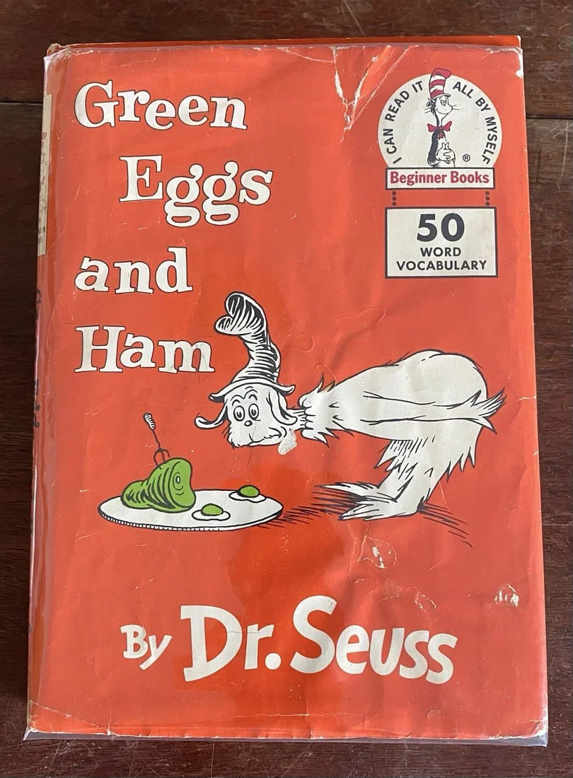 Dr Seuss GREEN EGGS AND HAM 1960 First Edition 2nd Printing Very Good In Good DJ