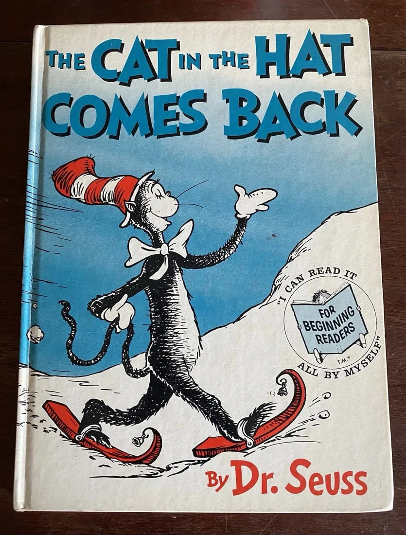 Dr Seuss The Cat in the Hat Comes Back 1stEdition/1st Printing Stated 1958 Good
