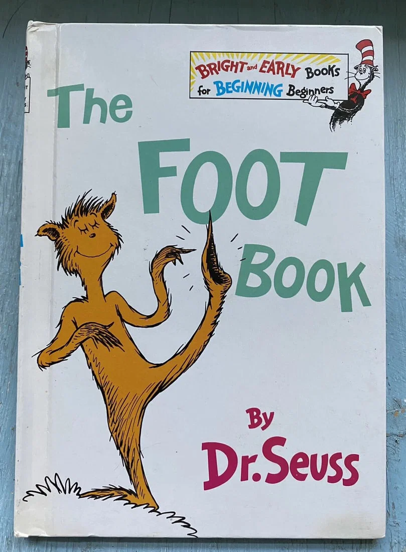 Dr. Seuss THE FOOT BOOK 1968 1st ED/2nd Print HC RARE Excellent Condition