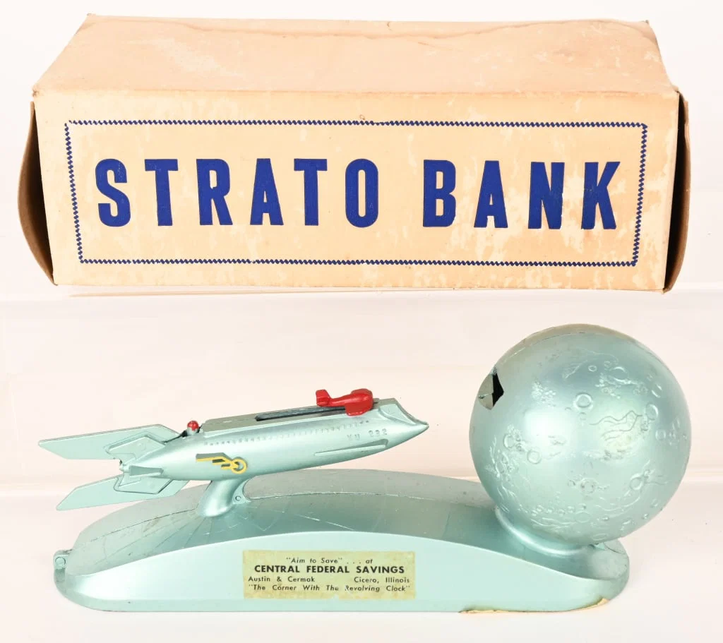DURO MOLD STRATO ROCKET MECHANICAL BANK