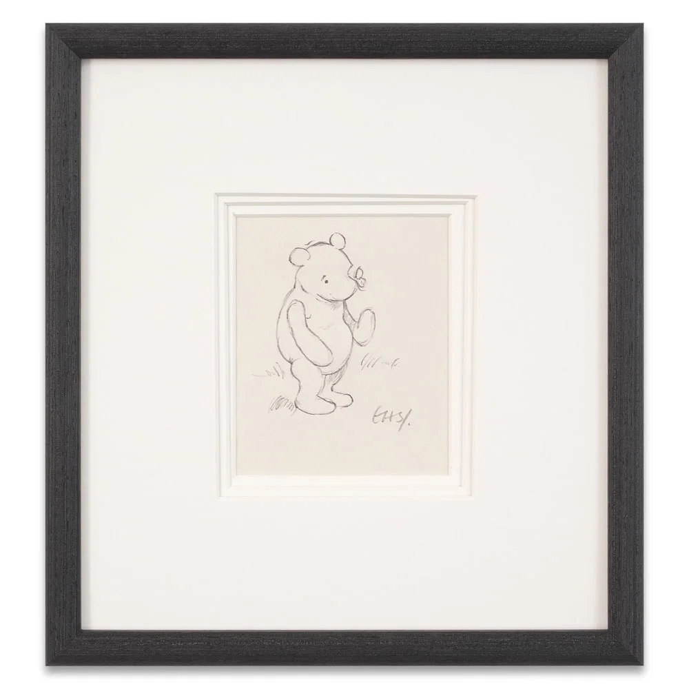 E.H. SHEPARD SIGNED DRAWING - WINNIE-THE-POOH