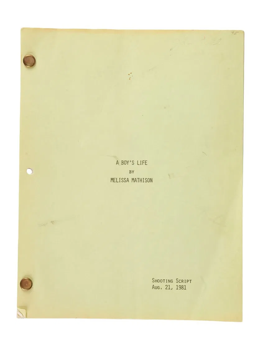 E.T. THE EXTRA-TERRESTRIAL (1982) - Bound Security-Stamped "A Boy's Life" Shooting Script