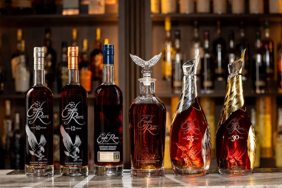 Eagle Rare 30 Year Old (1x 750ml) Eagle Rare 25 Year Old (1x 750ml) Double Eagle Very Rare 20 ...