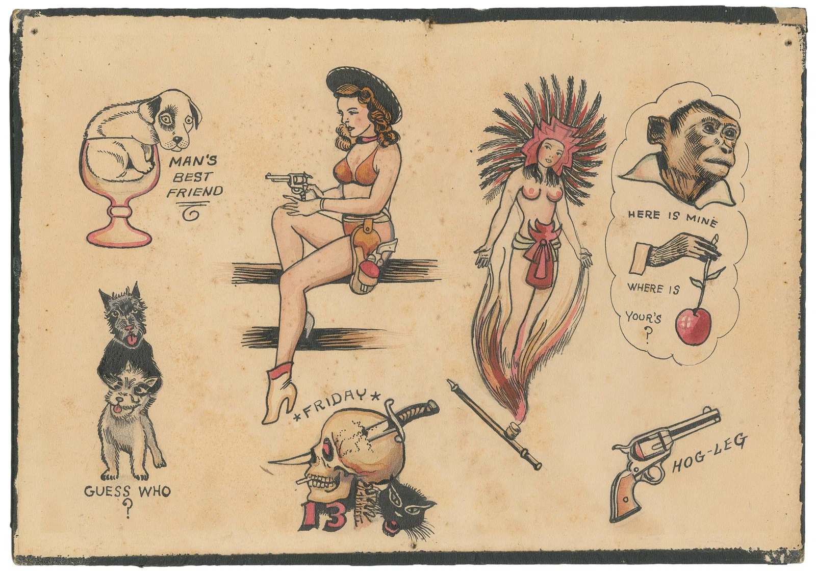 Earl Brown Seven Design Flash Sheet, USA, Cir. 1950s