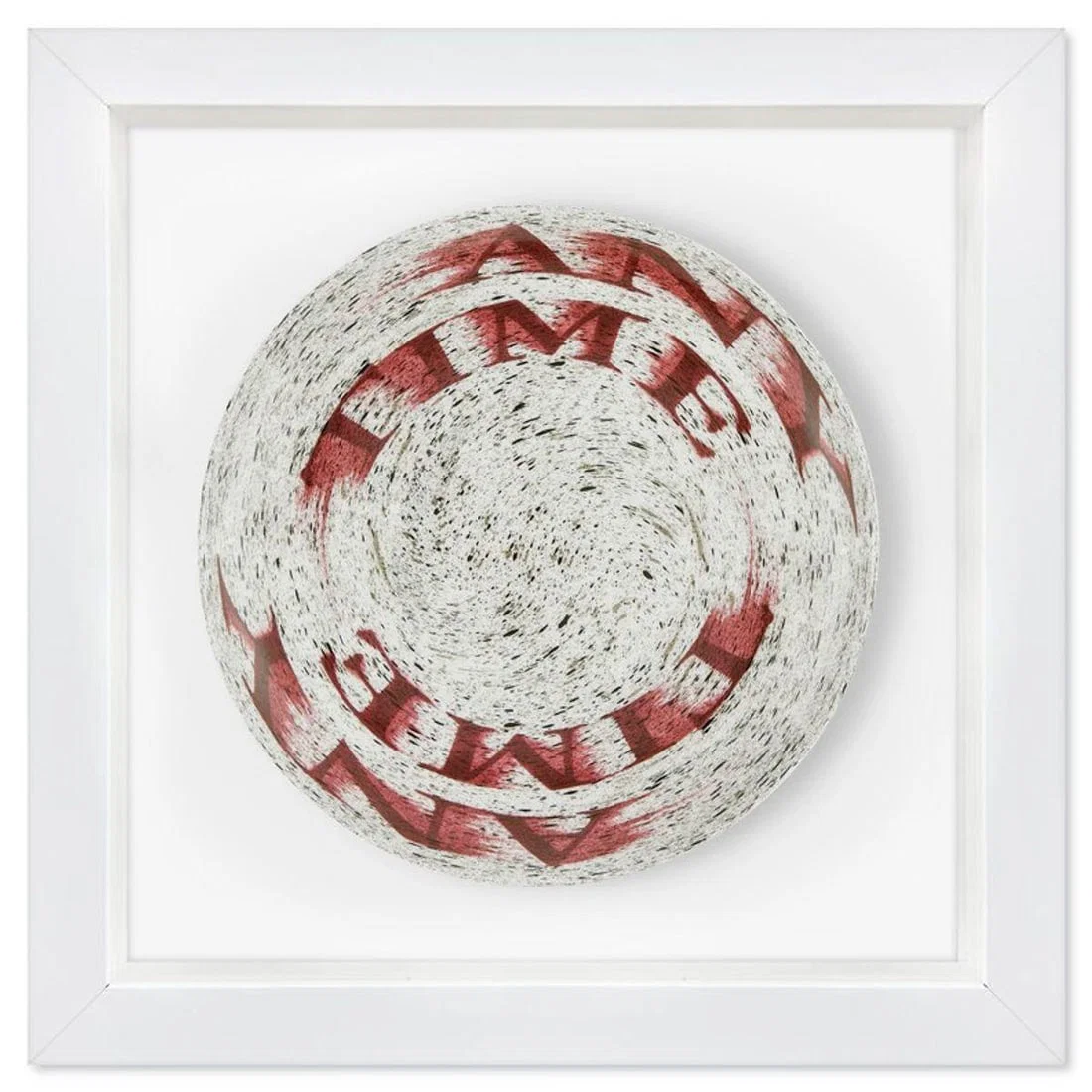 Ed Ruscha, "Anytime" Framed Limited Edition Fine Bone China Plate