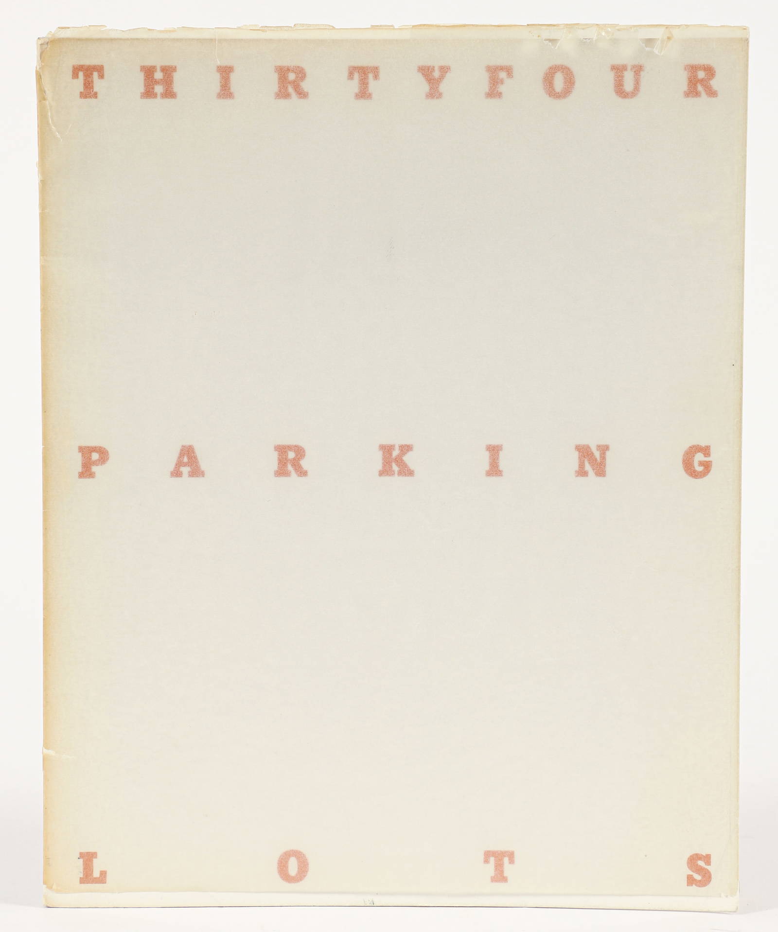 Ed Ruscha Thirty Four Parking Lots in Los Angeles 1967 First Edition