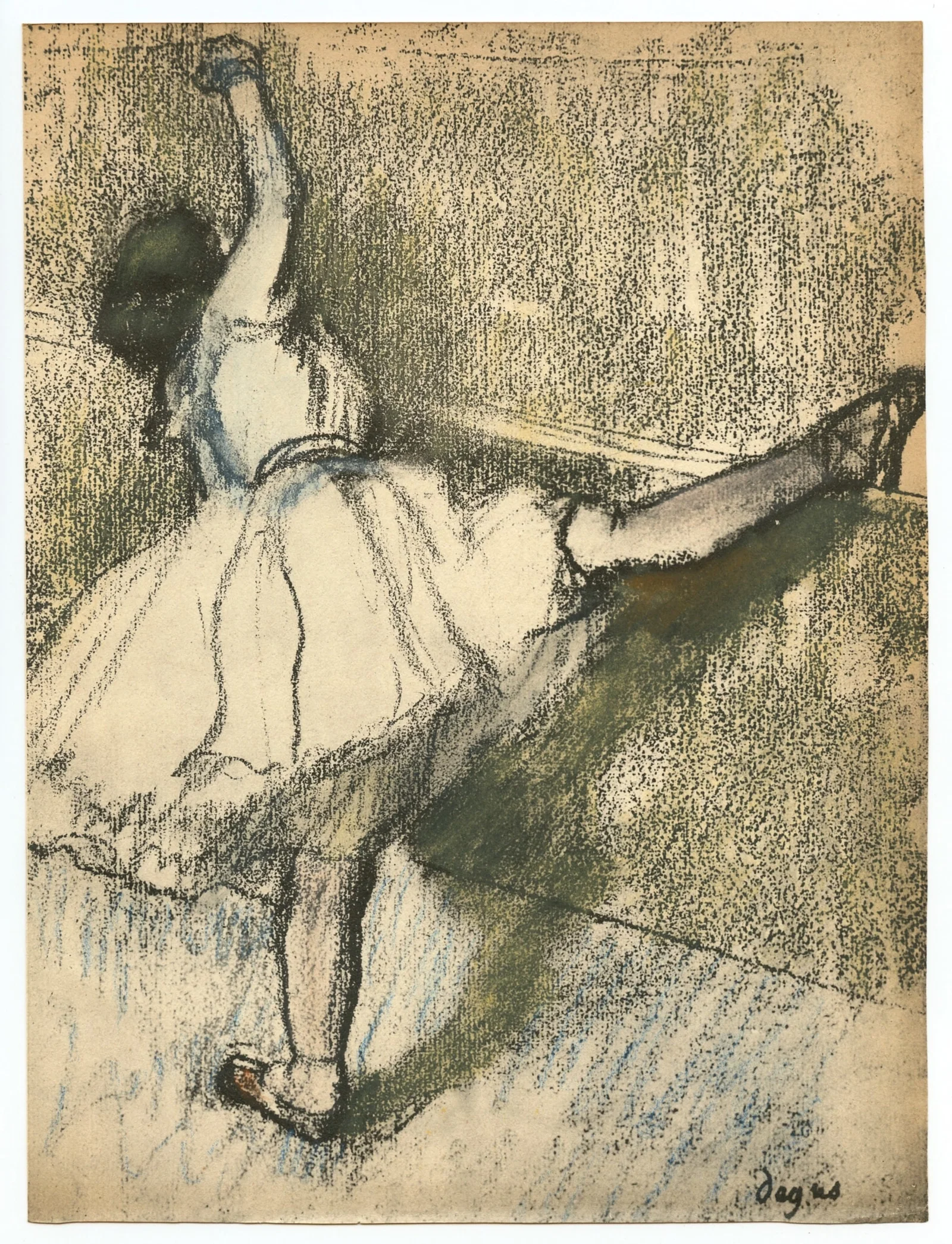 Edgar Degas pochoir "Danseuse a la barre"