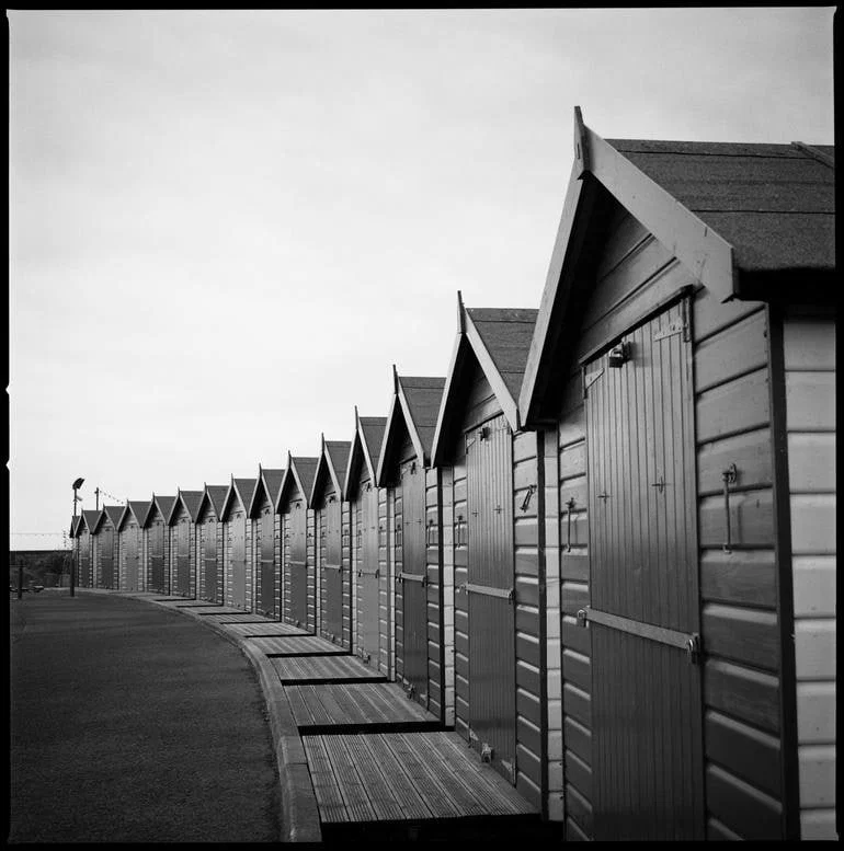 Edition 5/10 - Beach Huts I, Dawlish Warren - Silver Gelatin