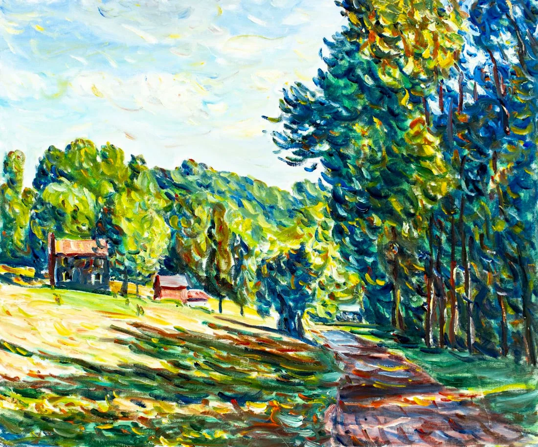 Edmund F Jordan Jr (PA,?-2017) oil painting