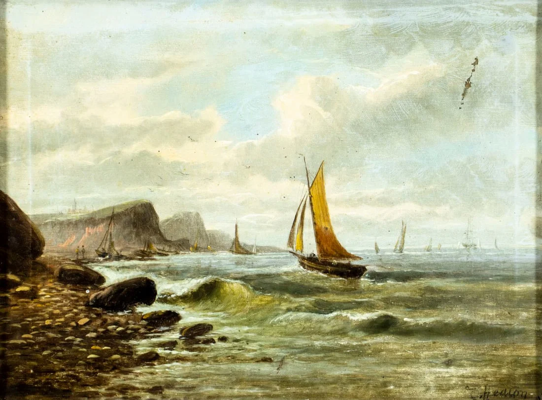 Edward Heaton (UK,1824-?) oil painting antique