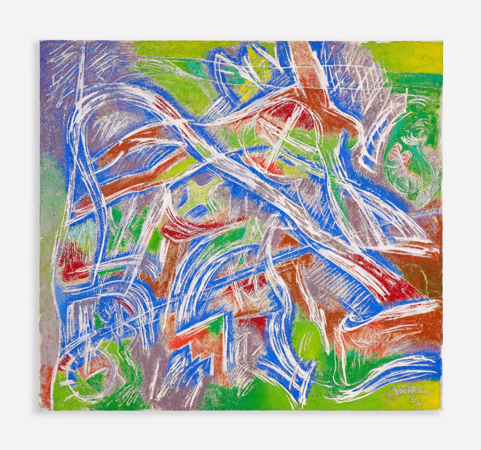 Edward Navone Modeled Oil on Canvas (1993)