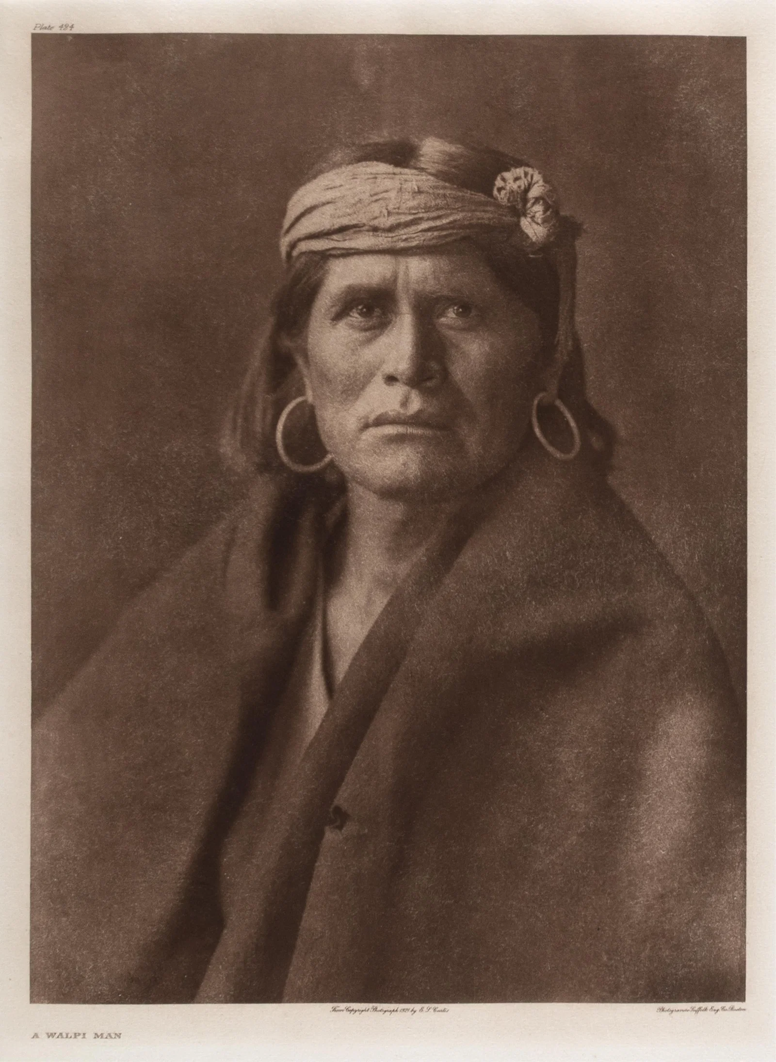 Edward S. Curtis, A Walpi Man, 1900