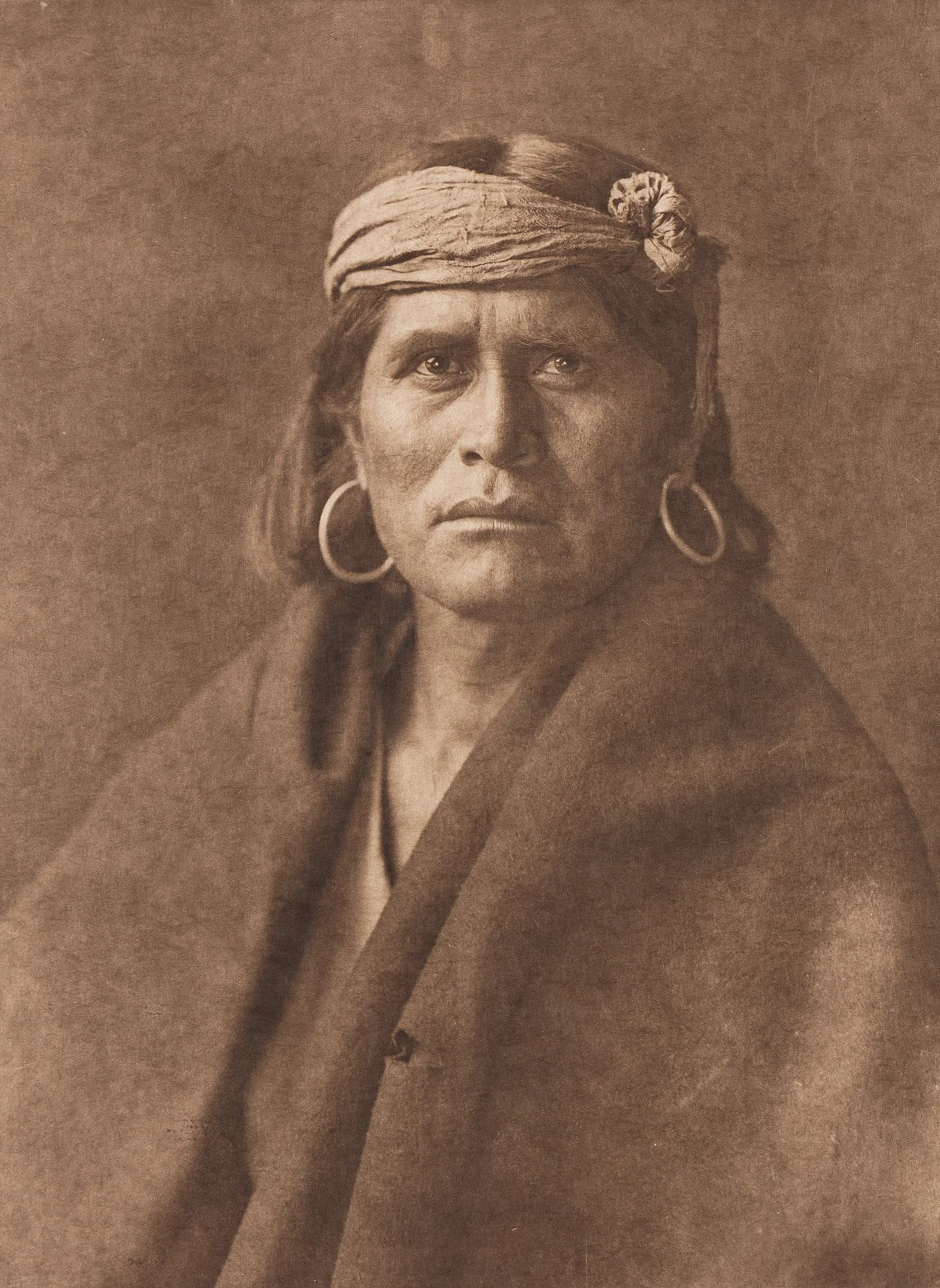 Edward S. Curtis. A Walpi Man, plate 424 from The North American Indian. 1921.