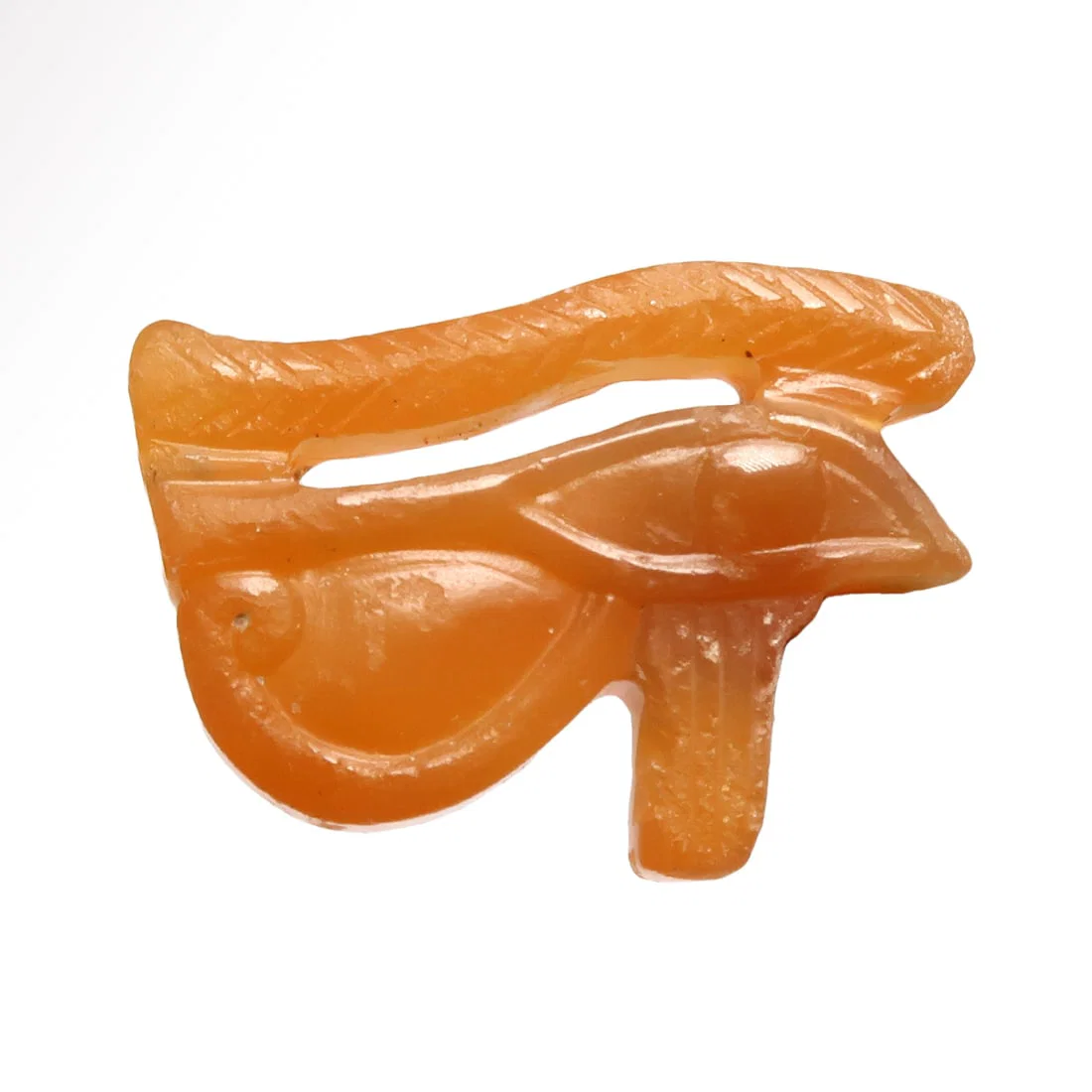 Egyptian Cornelian Open Work Eye of Horus Amulet, c. 350 B.C.
