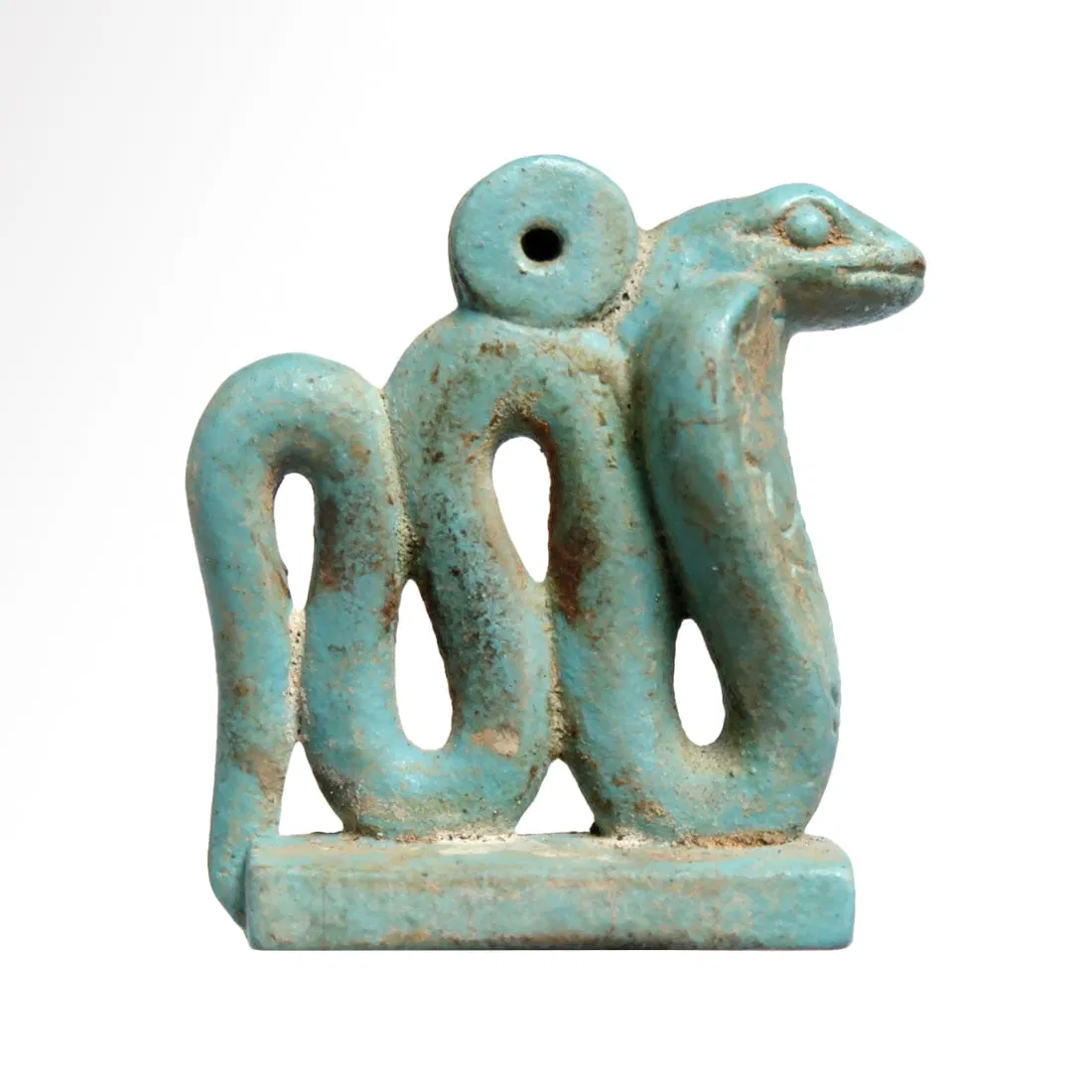 Egyptian Faience Uraeus, c. 350 B.C.