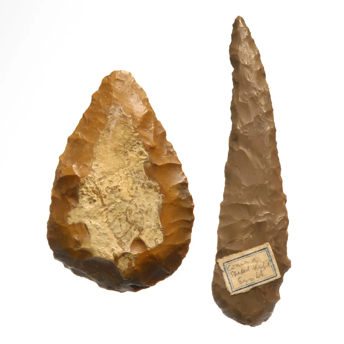 Egyptian Pair of Flint Tools, Pre-Dynastic Period, c. 5th-4th Millennium B.C.