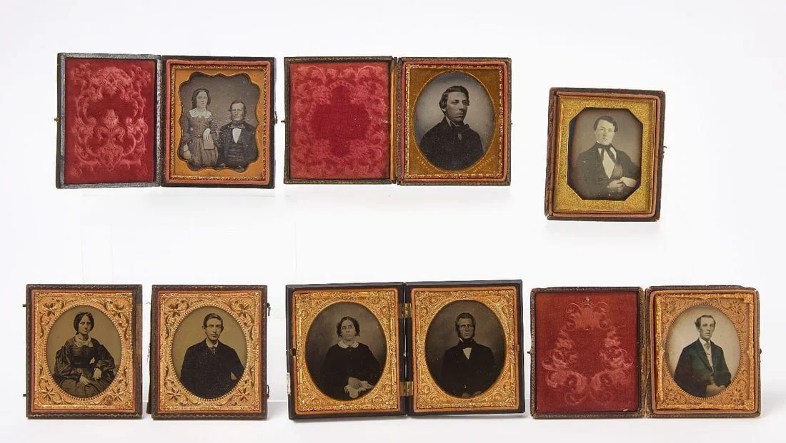 Eight Ambrotype and Daguerreotype Photographs