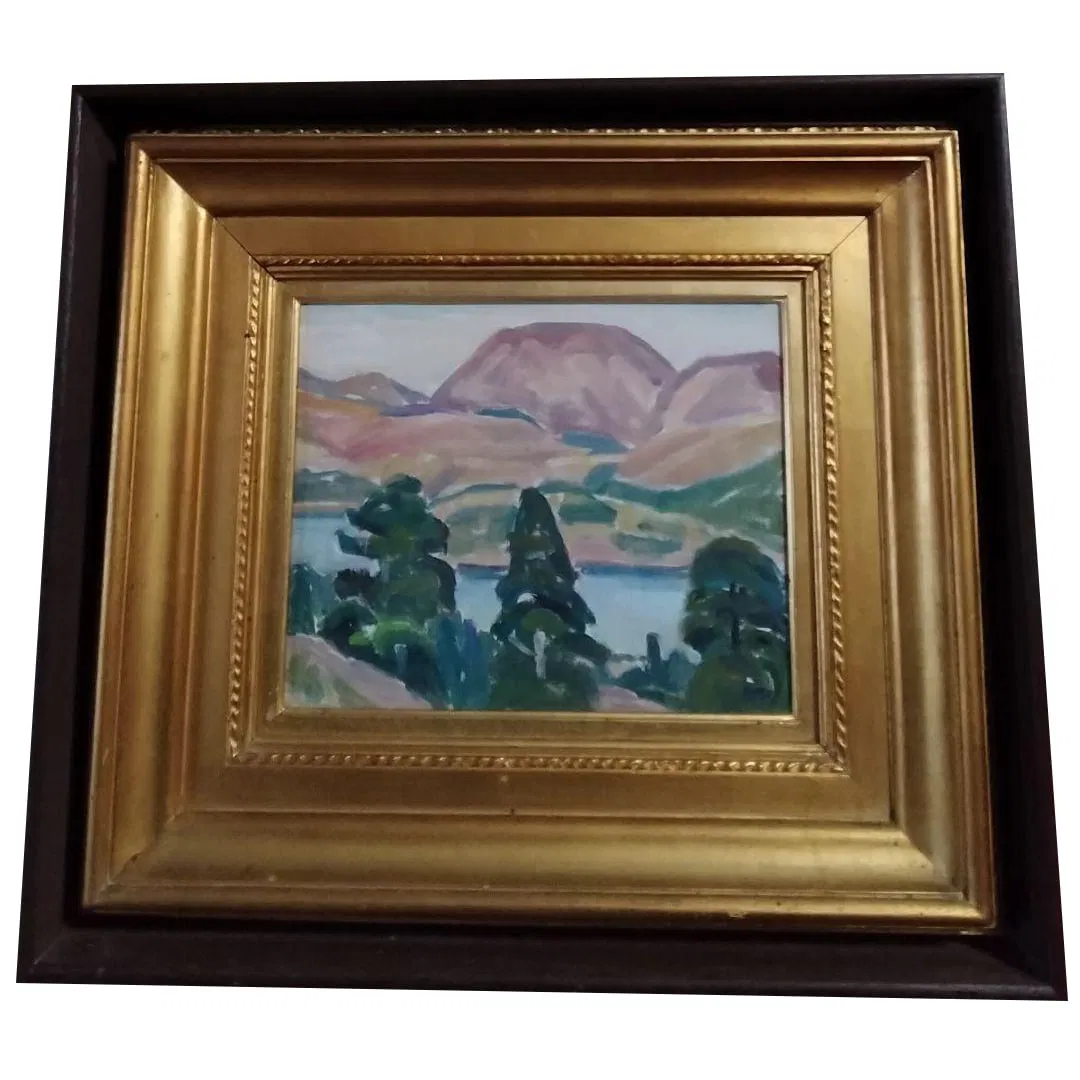 Eikyu Tsujii, Oil on board, No. 3, Early Winter