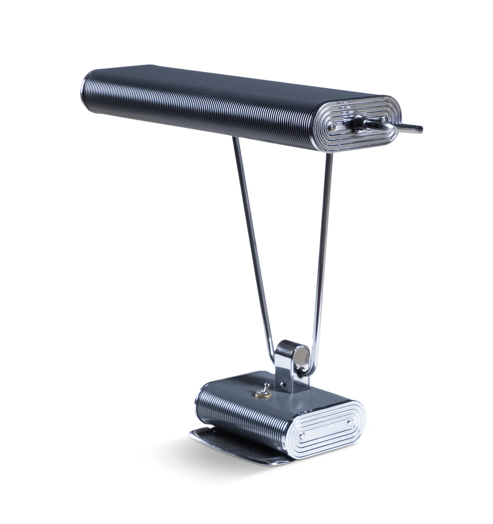 EILEEN GRAY (1878-1976) An Eileen Gray for Jumo grey N71 lamp. 45 x 14 x 41cm(h)