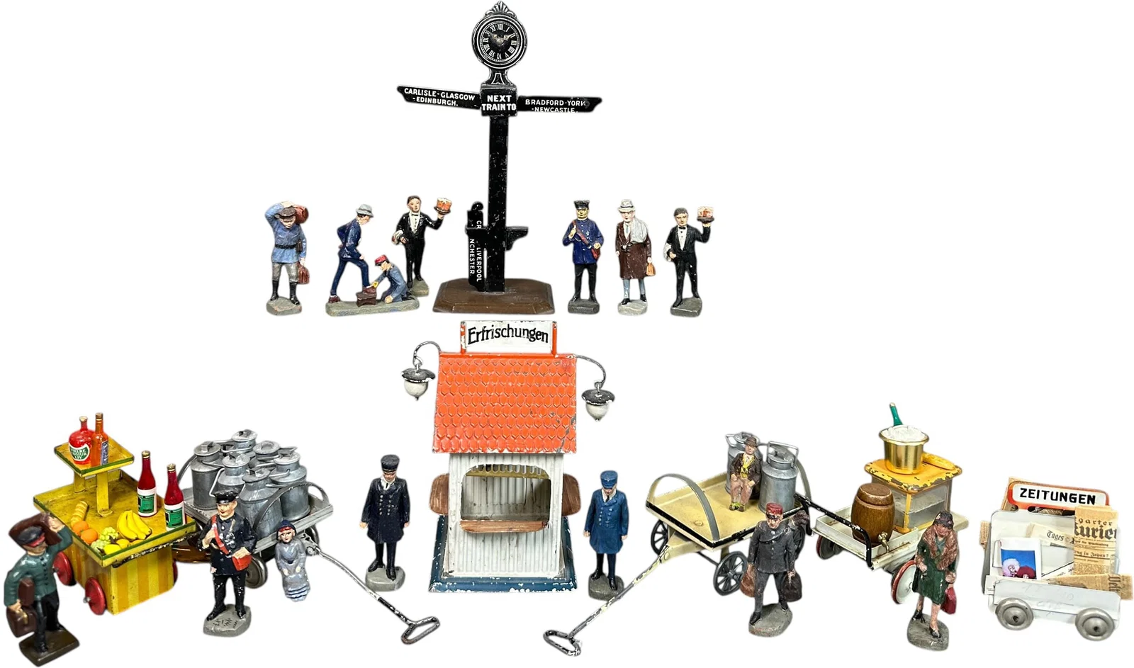 ELASTOLIN 7.5CM RAILROAD FIGURES