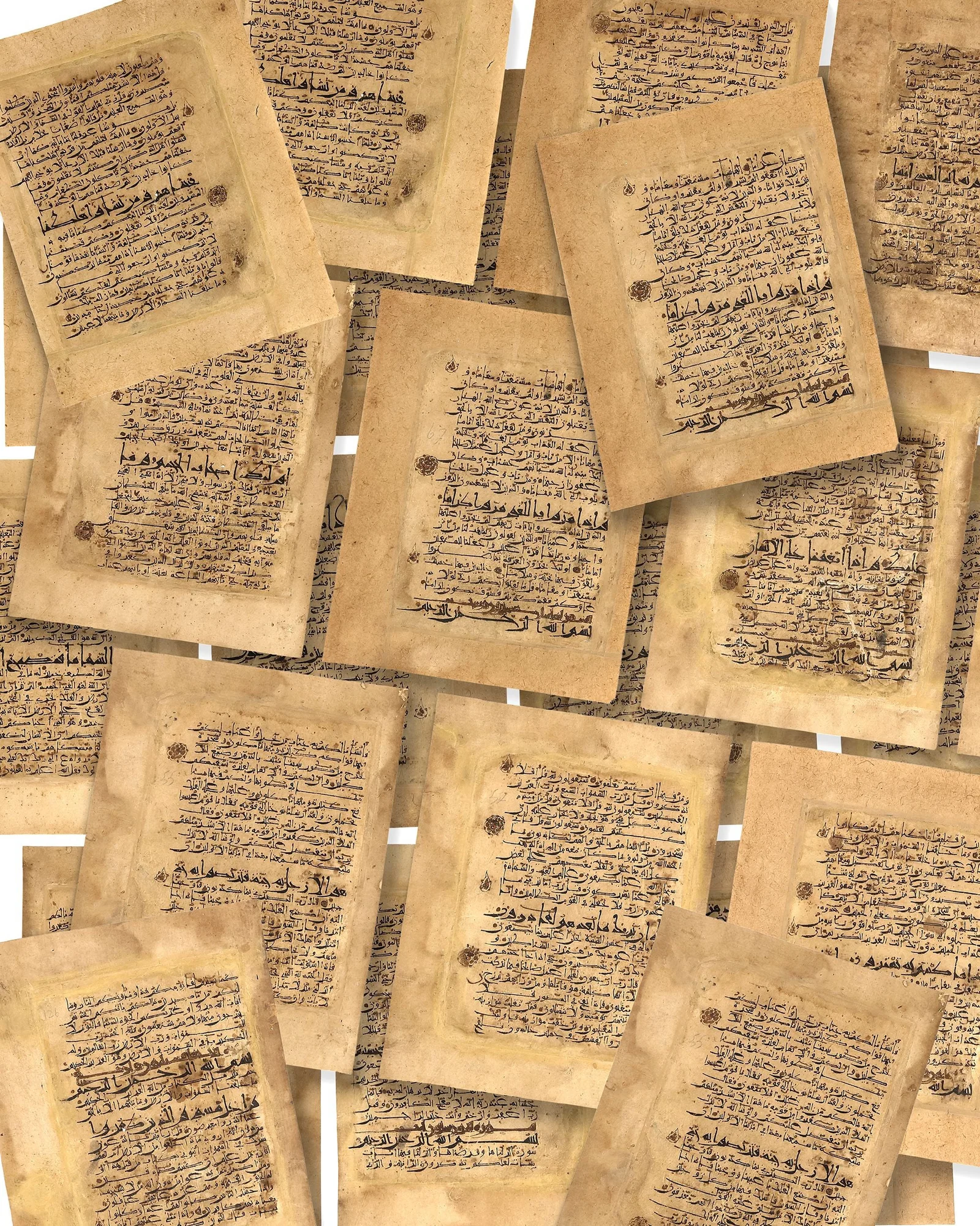 ELEVEN QURAN PAGES, PERSIA, 11TH CENTURY