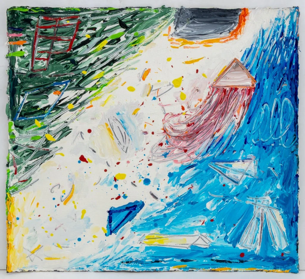 Elfi Schuselka Abstract Composition Oil on Canvas