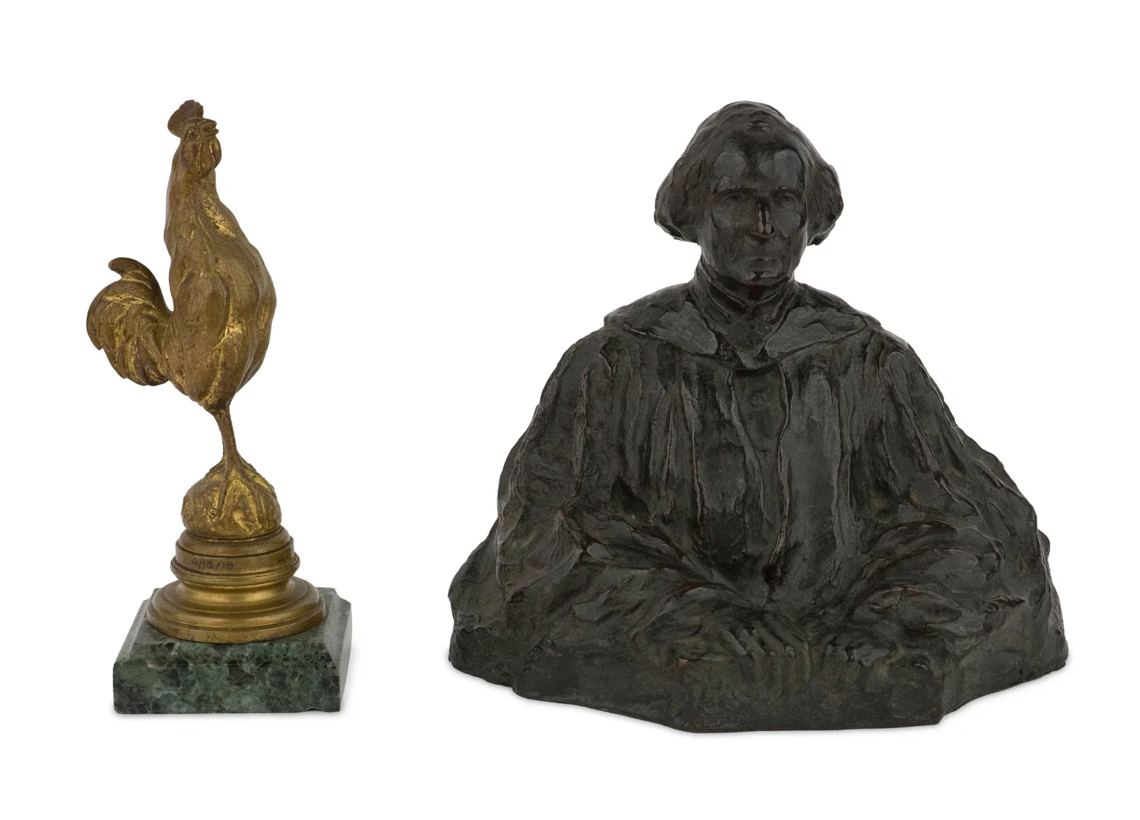 Elisabeth Sturtevant Theobald, 1876-1939, Robed Gentleman, Bronze