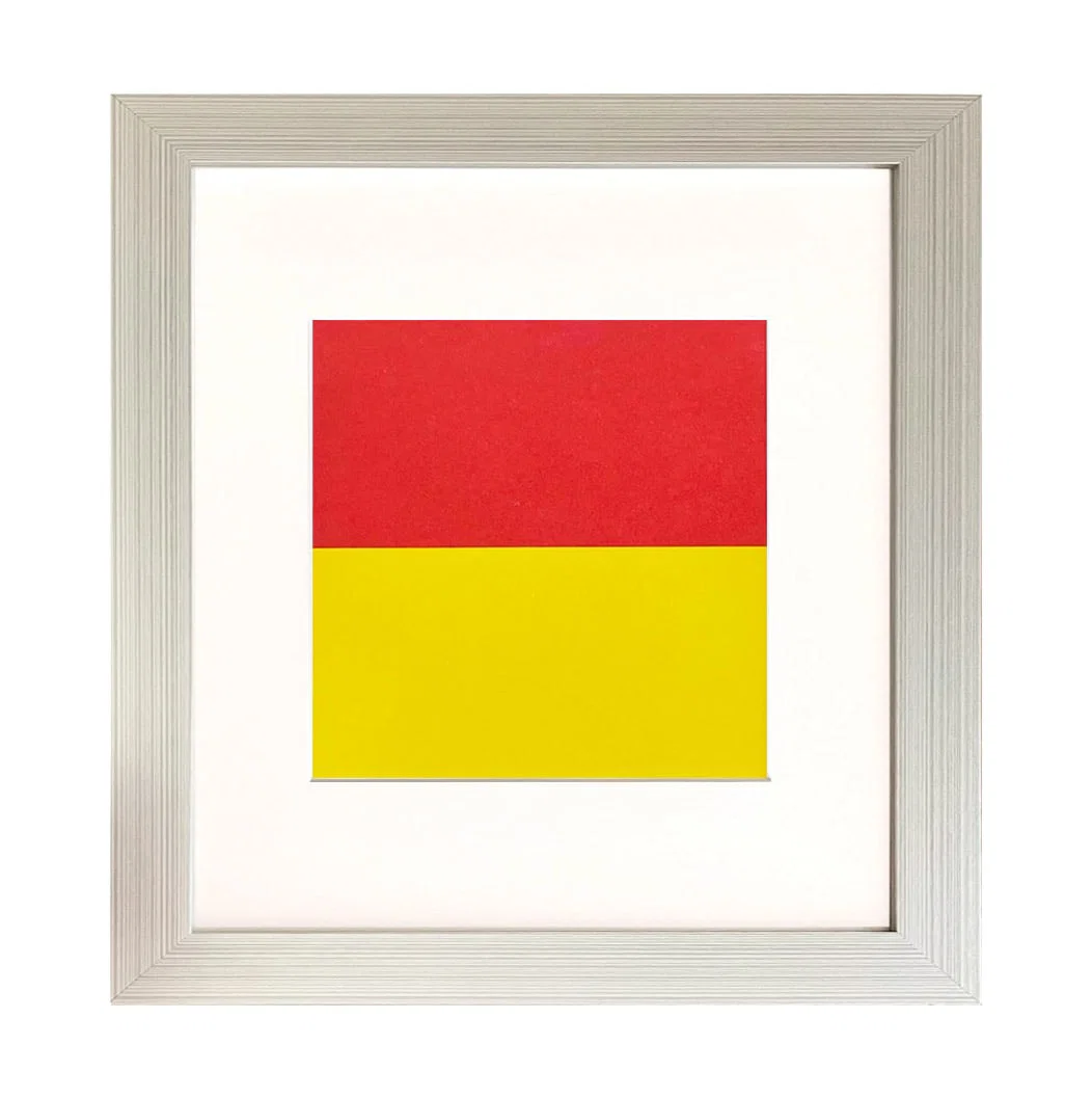 Ellsworth Kelly 1999 Red Yellow 3 framed