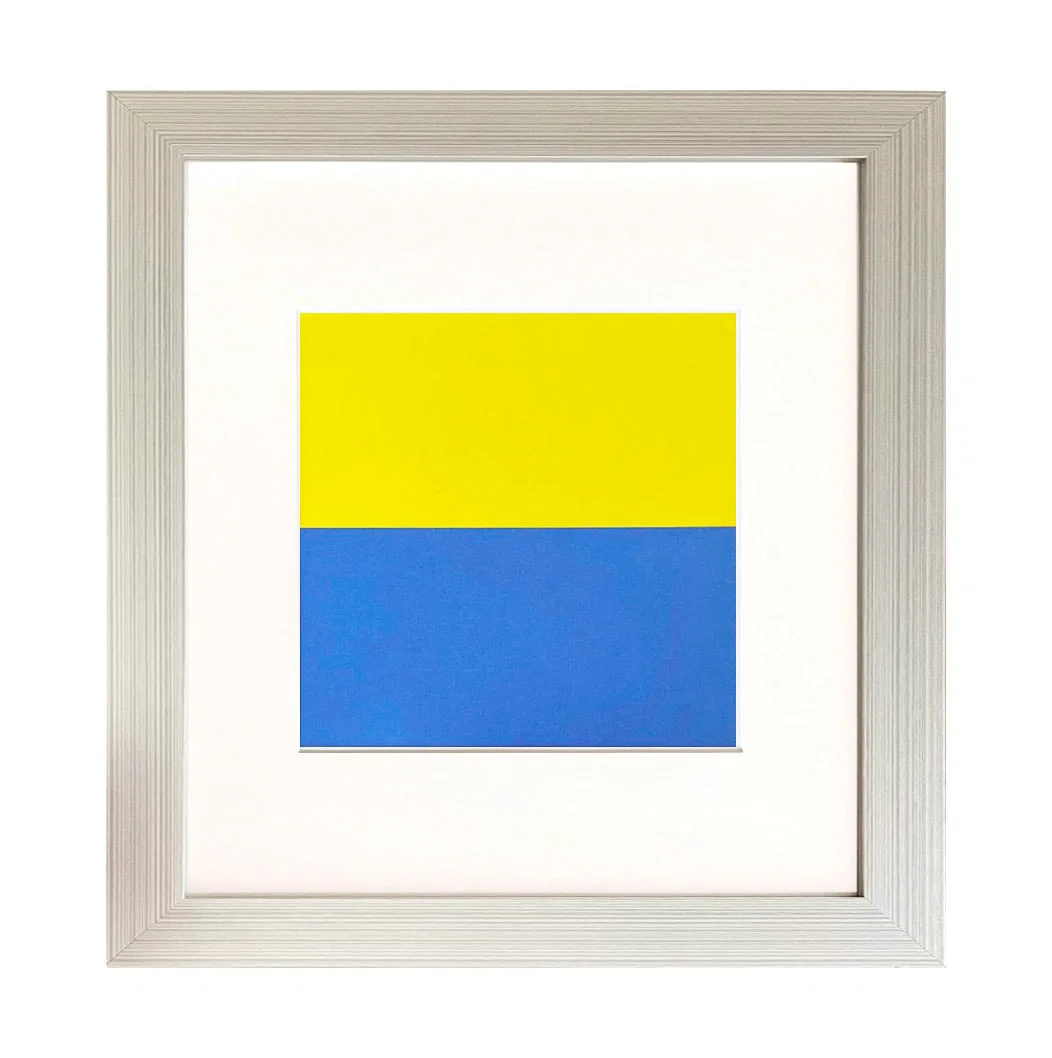 Ellsworth Kelly 1999 Yellow Blue 4 framed