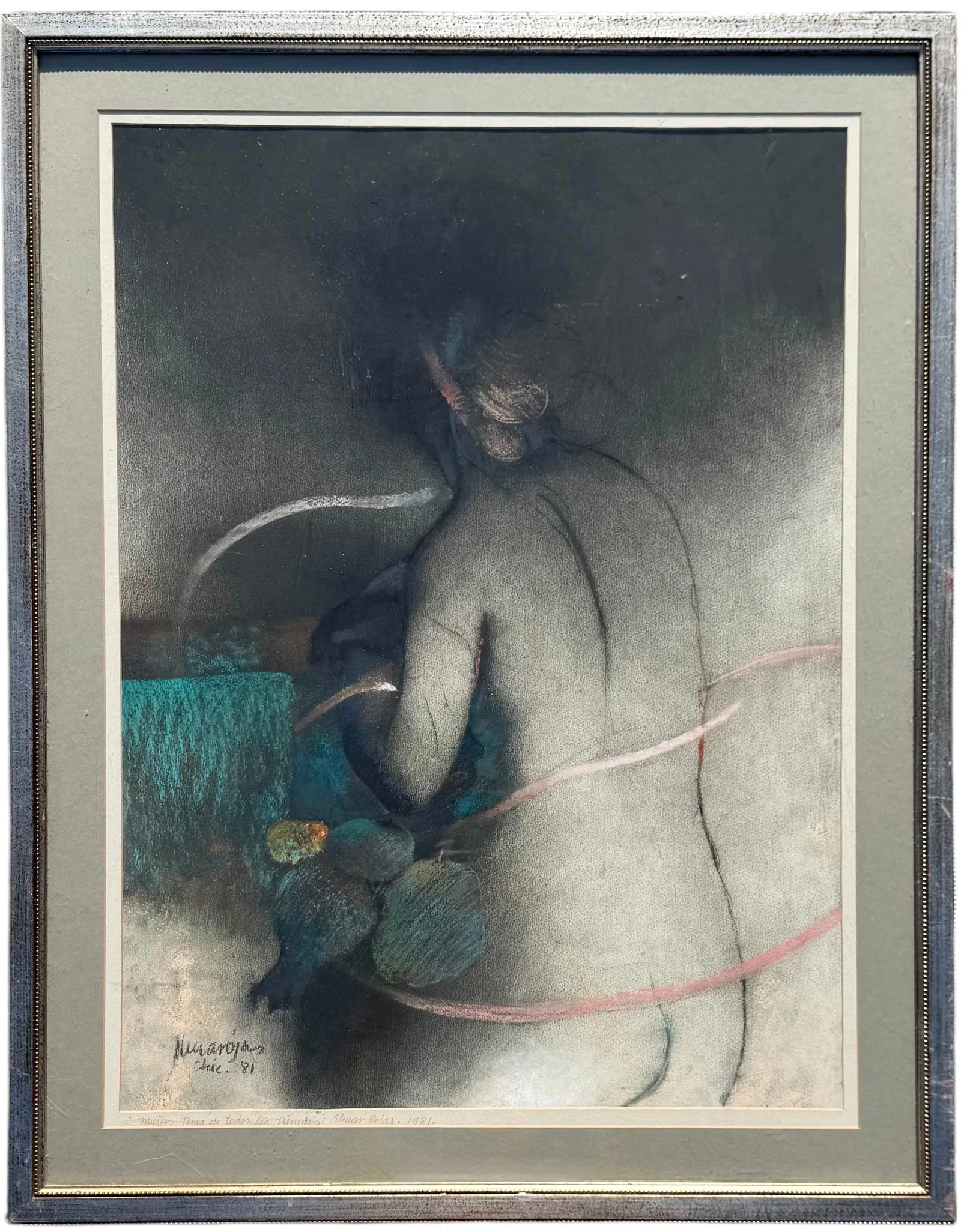 ELMAR ROJAS (1938-2018, Guatamala) Pastel, Important Artist