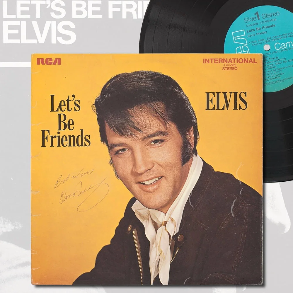 ELVIS PRESLEY SIGNED "LET'S BE FRIENDS" LP