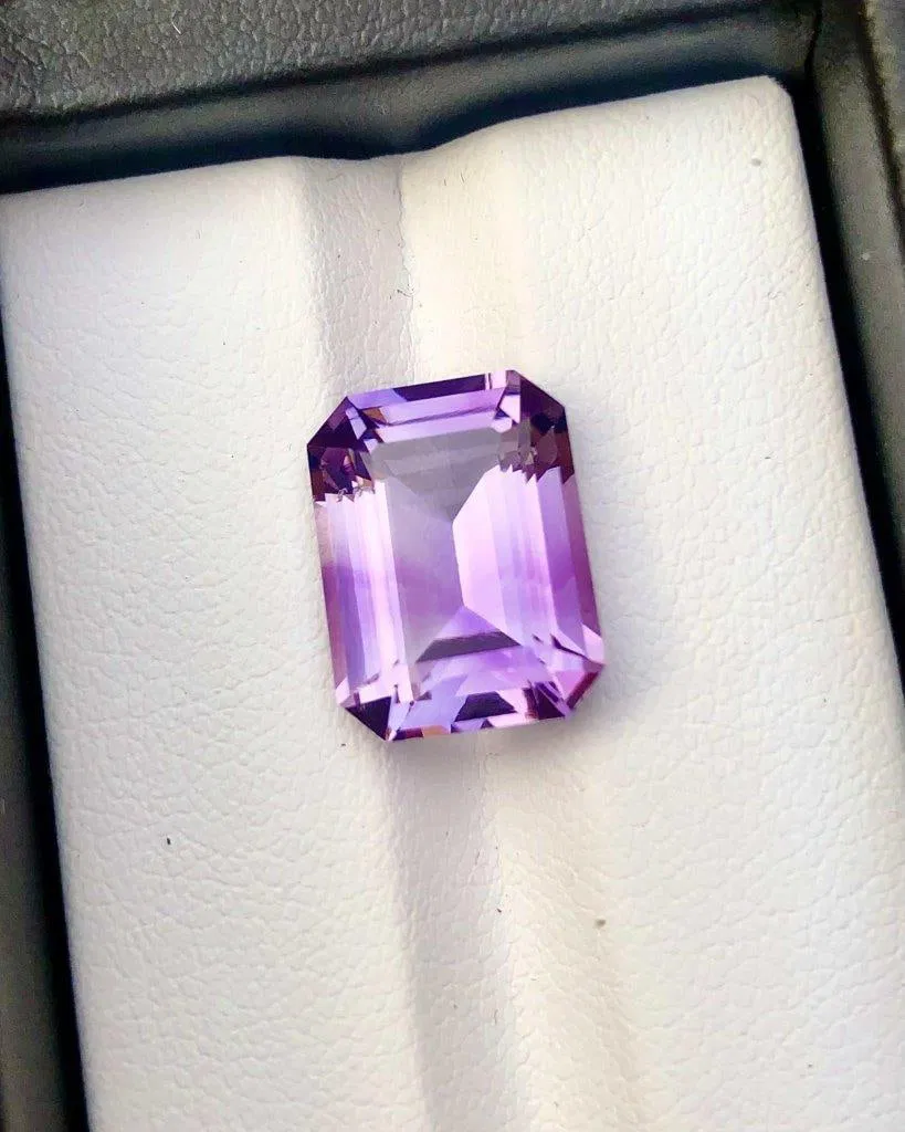 Emerald Cut Natural Ametrine - 7.20 Carats - 14X10X7 mm