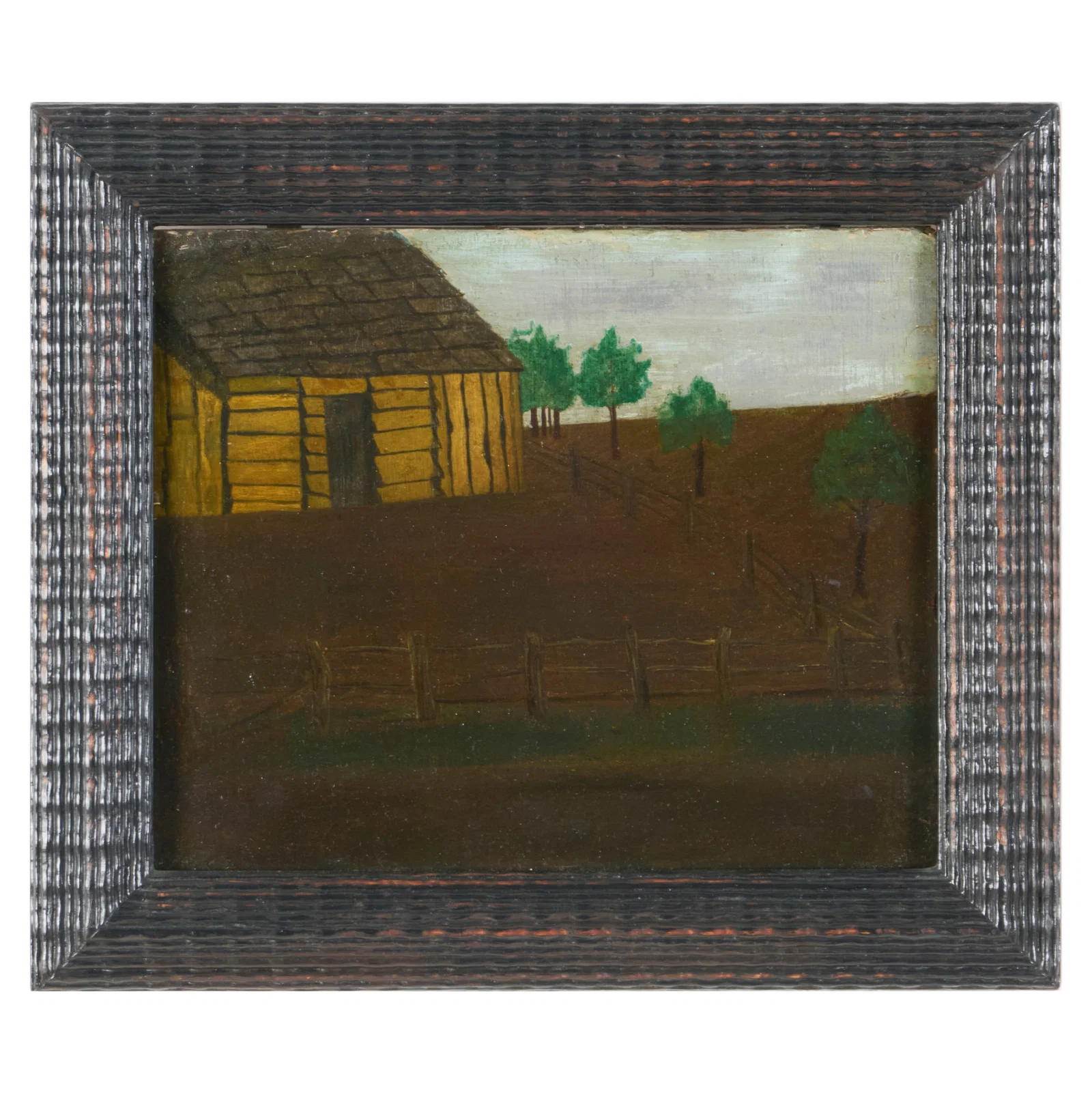Emile Branchard (1881-1938): Wood Shed with Fence