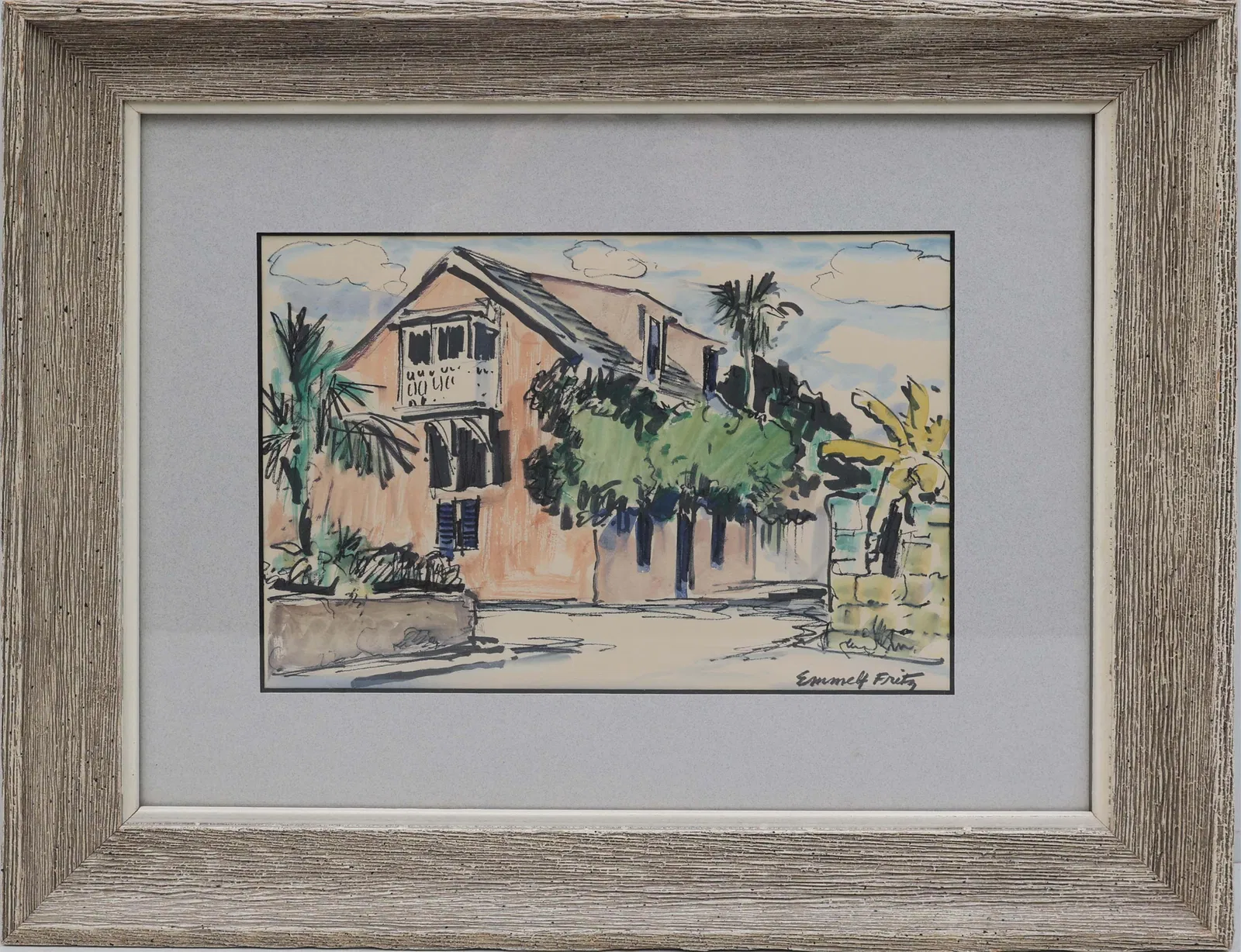 EMMET FRITZ FLORIDA ARTIST PEACH HOUSE