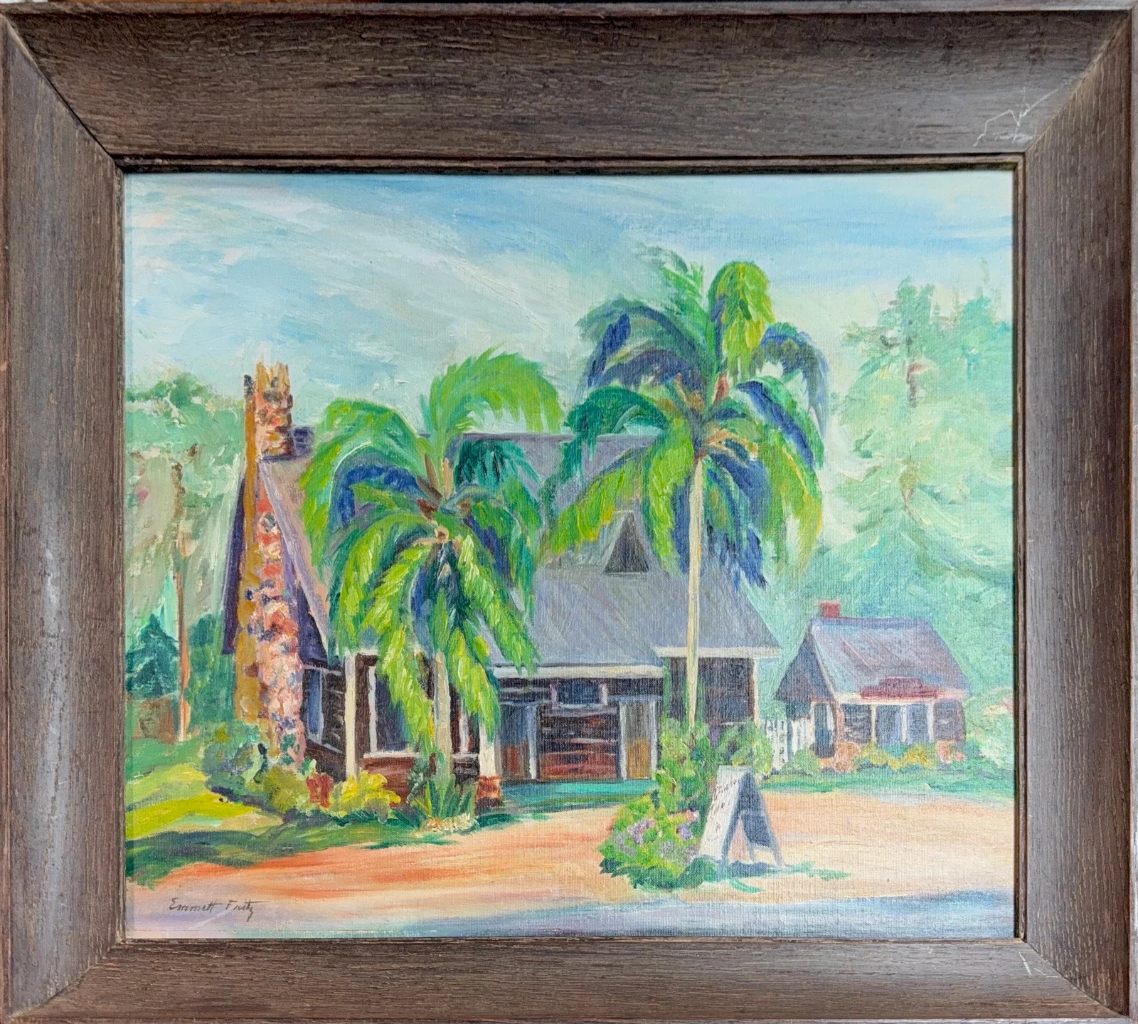 Emmett John Fritz, Oil on Woodboard, American (1917-1995)