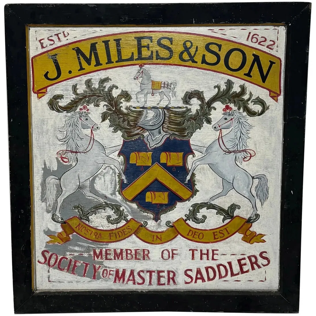 EQUINE LIVERY J MILES & SON DORCHESTER HAND PAINTED SHOP