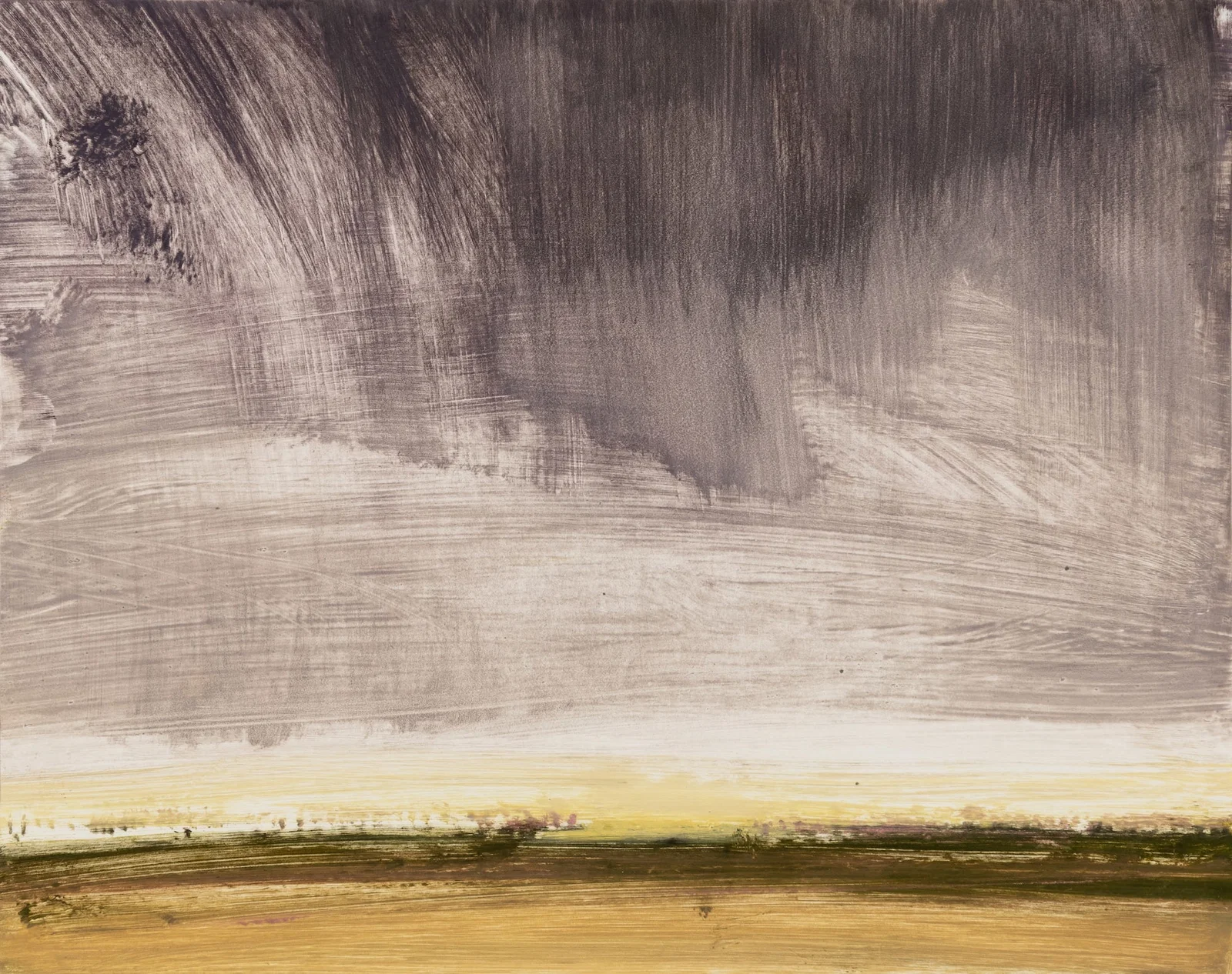 Eric Aho (Am. b. 1966), Dusk Horizon, Monotype, unframed
