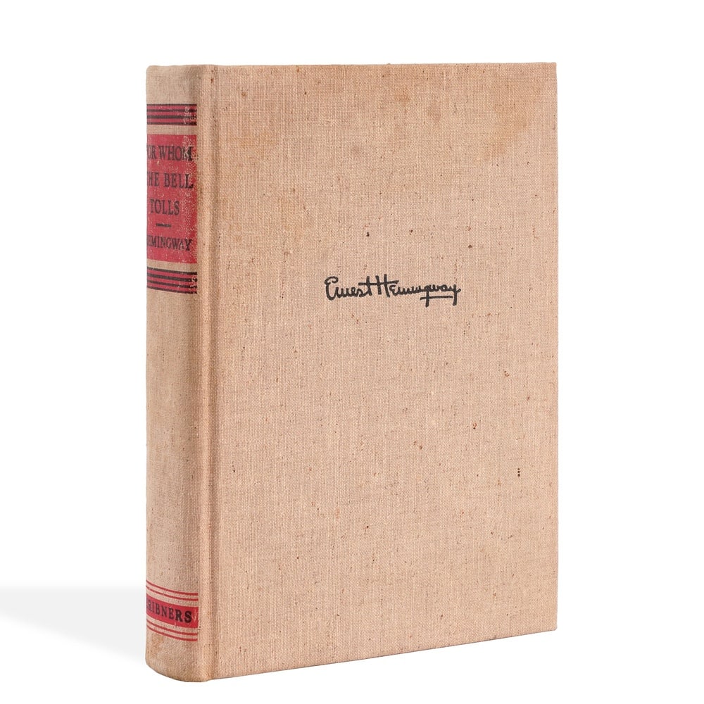 ERNEST HEMINGWAY SIGNED FOR WHOM THE BELL TOLLS BOOK