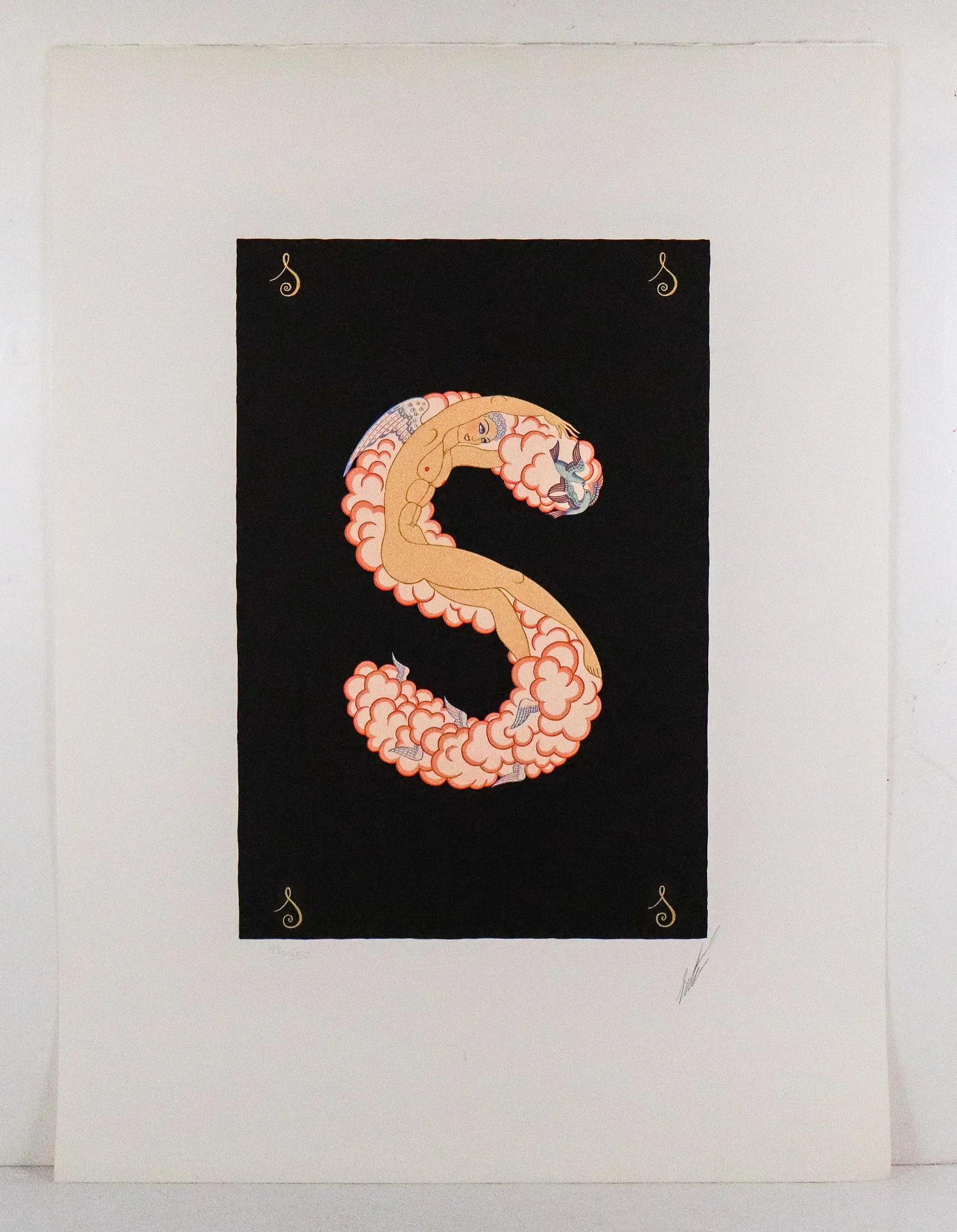 Erte Alphabet Suite "S" Lithograph