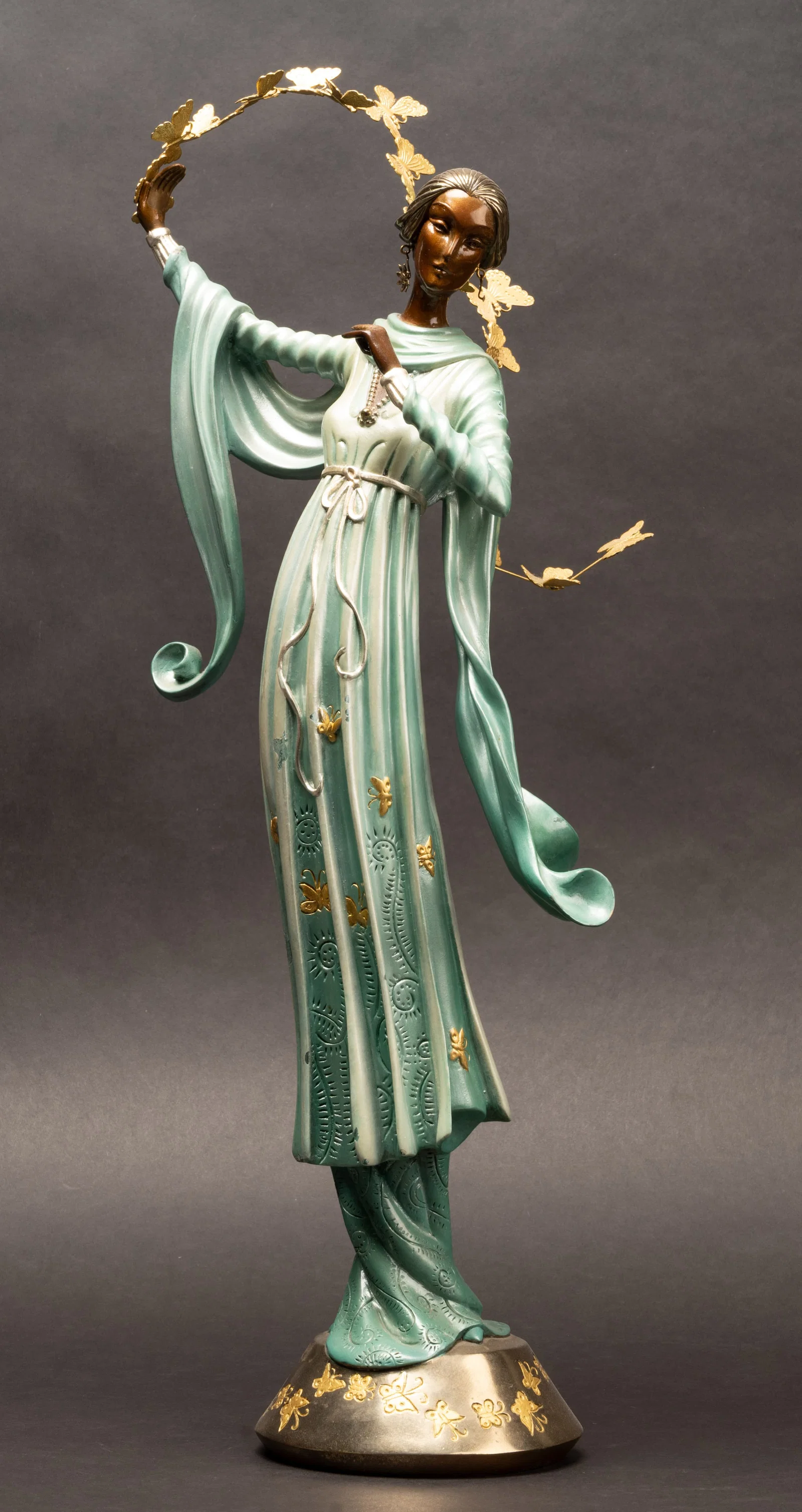 Erte ( French / Russian 1892-1990) "Joie de Vivre" Bronze Sculpture