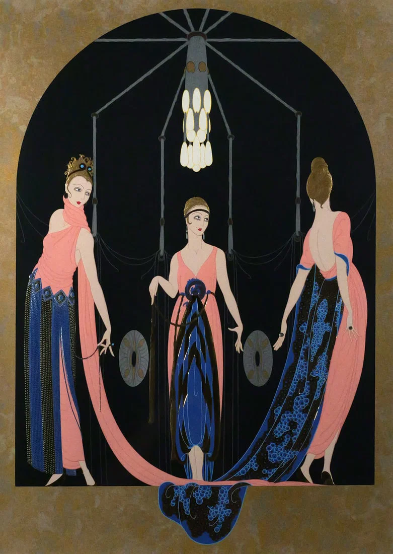 ERTE, Three Graces, Signed Numbered Serigraph