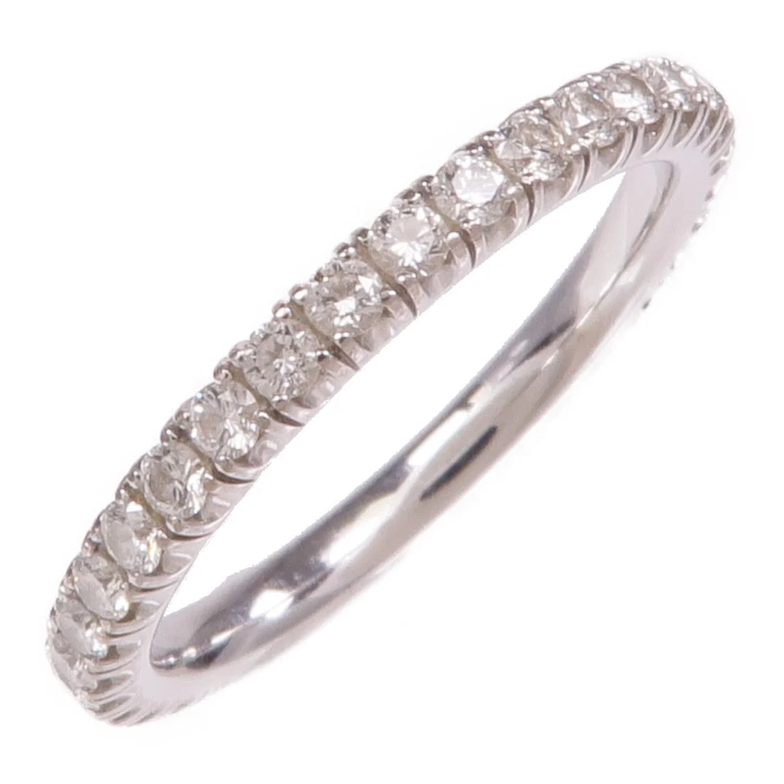 Etincelle Diamond Band Ring in 18K White Gold by Cartier Size 4.25