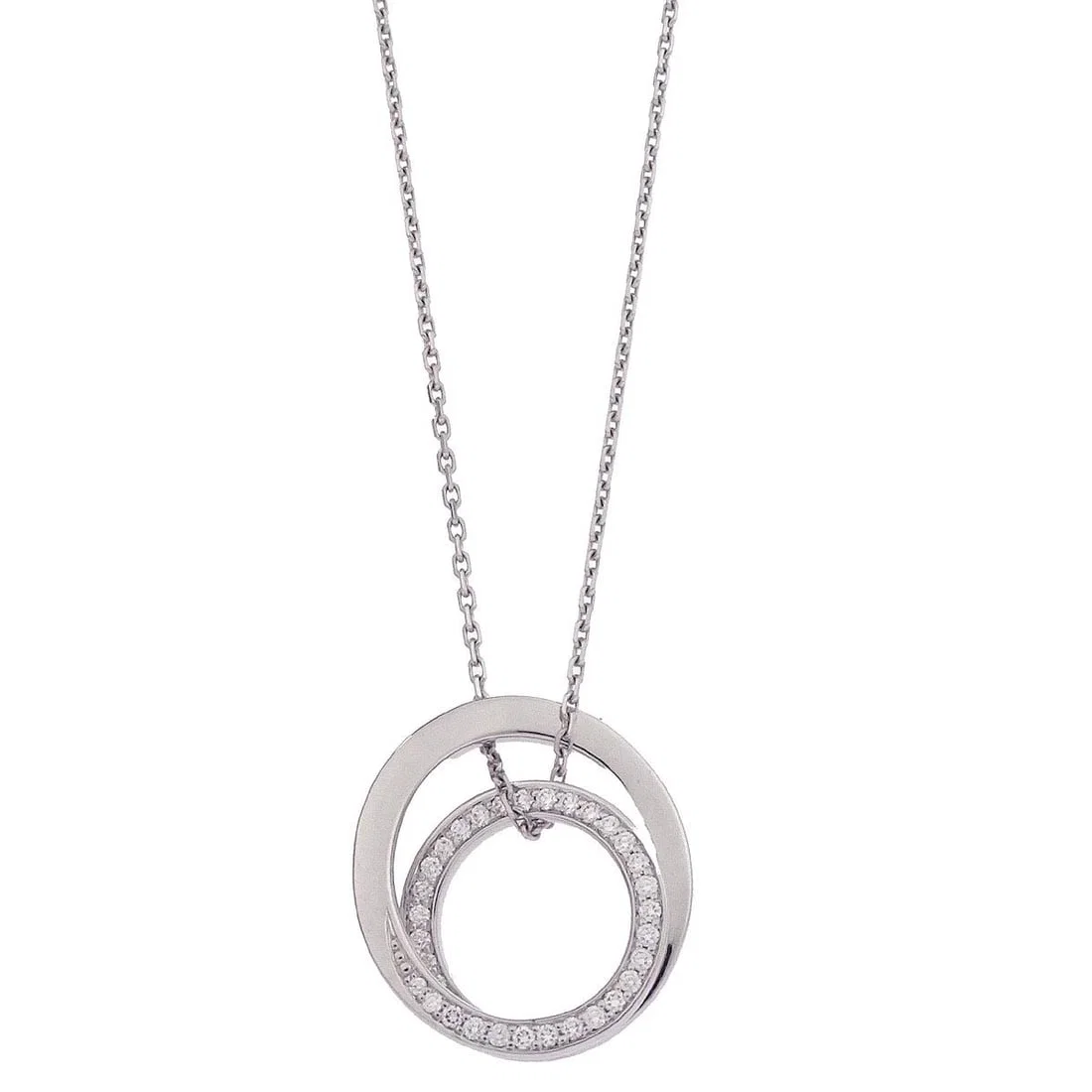 Etincelle Diamond Charm Necklace in White Gold by Cartier